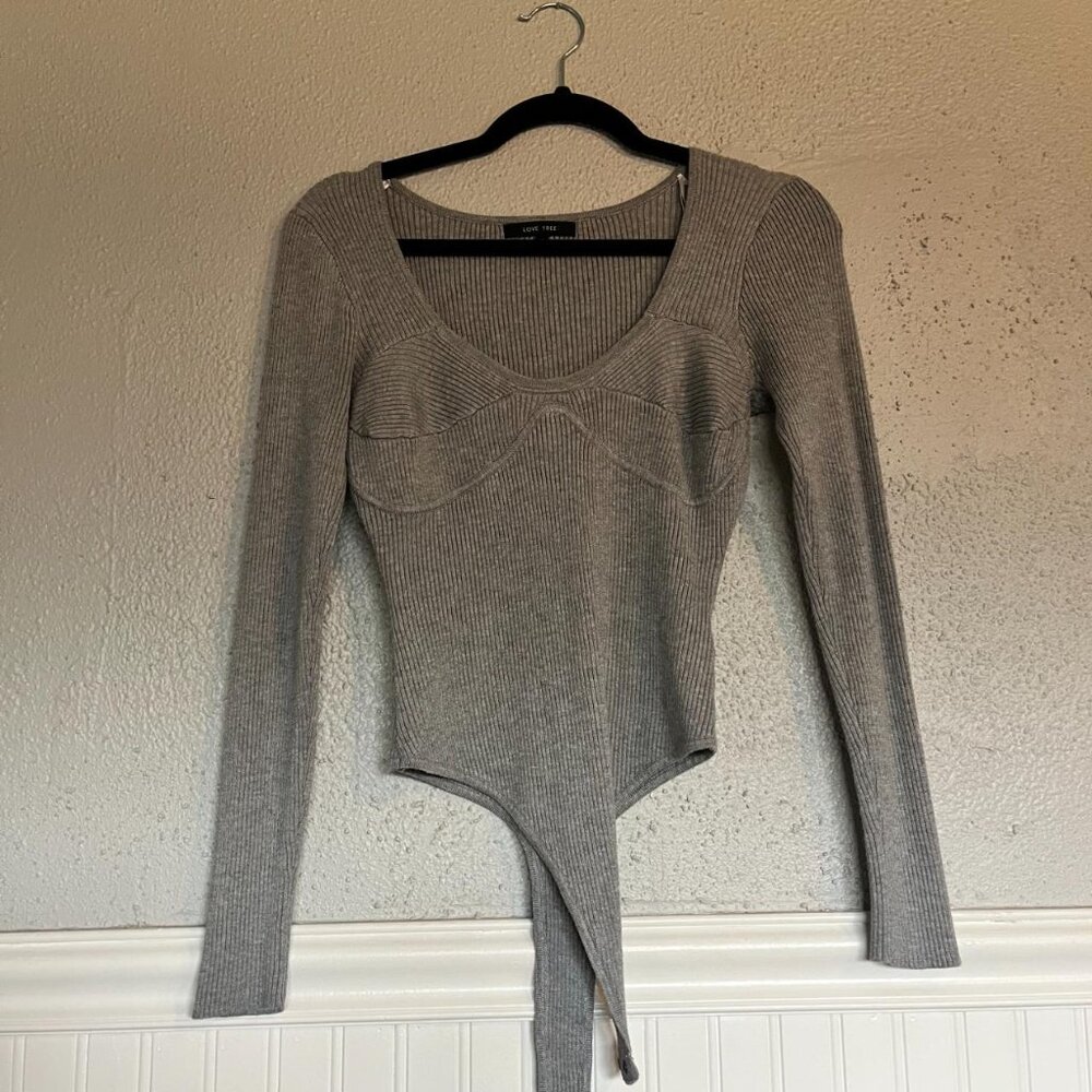 Knit Long Sleeve Bodysuit